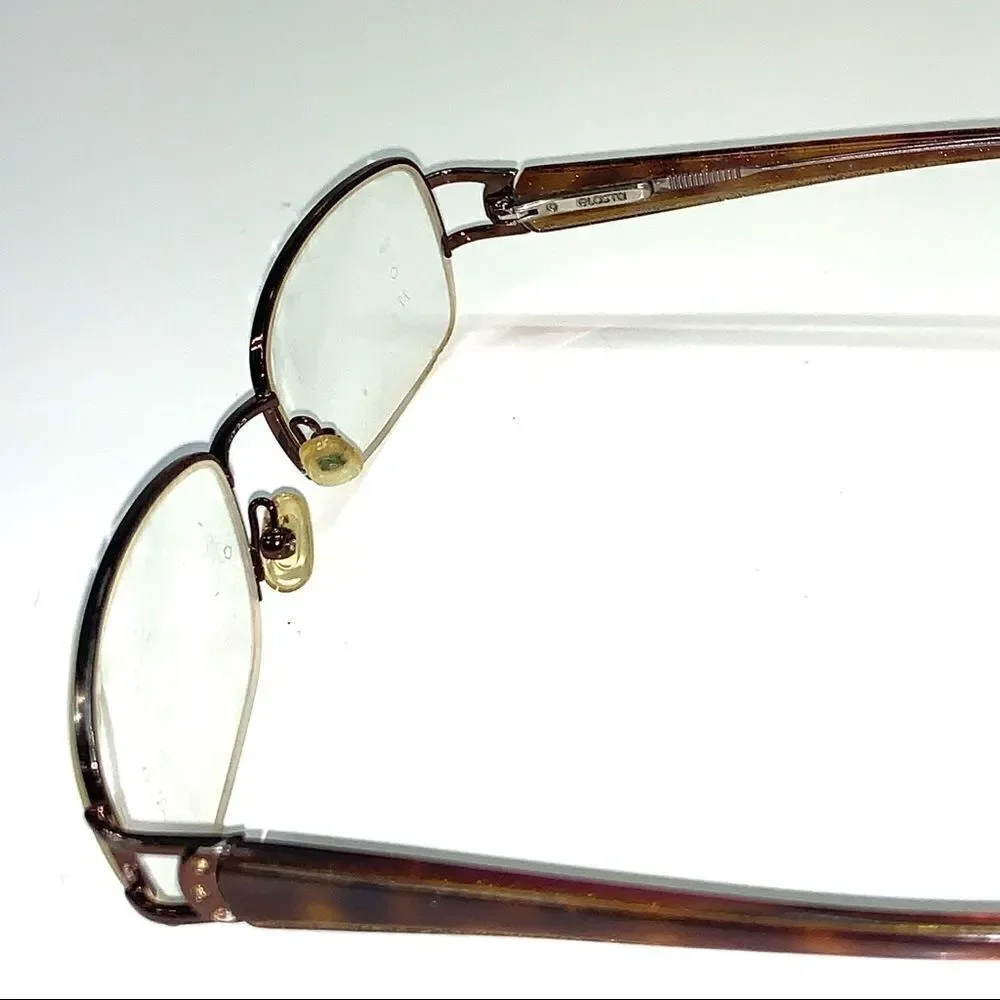 Safilo Elasta Women Half Rim Bronze Eyeglass Frame